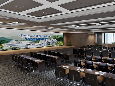 现代办公室会议室大厅