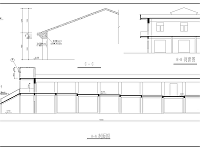 食堂综合楼建筑 施工图 食堂建筑