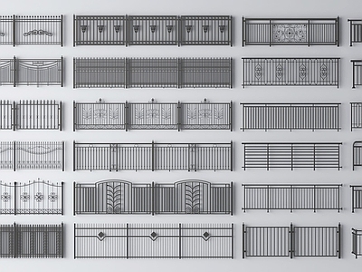 现代铁艺栅栏 防