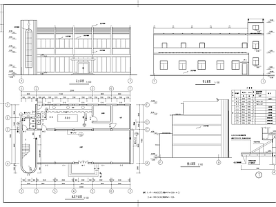 高校食堂建筑施工图