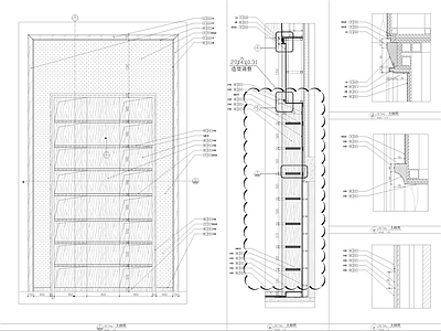 餐厅家具柜子节点大样图 柜类 家具节点详图