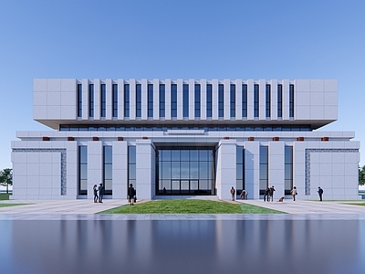 现代展览馆建筑