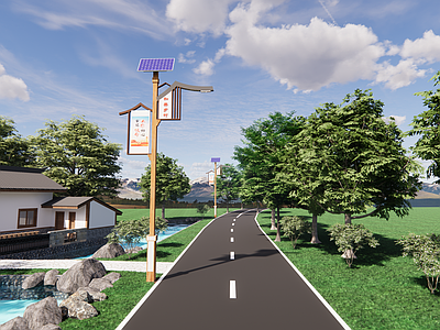 新中式路灯