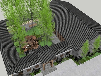 新中式乡村四合院