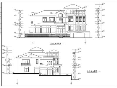 B型别墅建筑 施工图