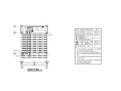 岗亭电气平面图系统图 施工图 建筑电气 电气图