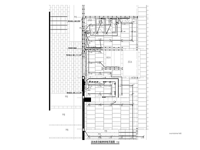 泳池更衣室电气平面图和系统图 施工图 建筑电气 电气图