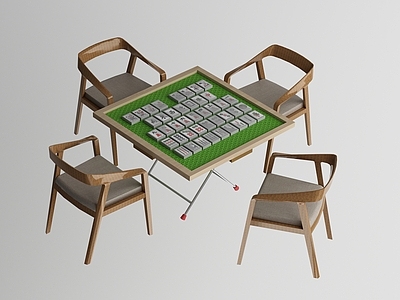 新中式麻将桌 棋牌桌