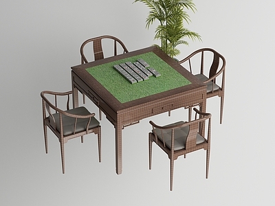 新中式麻将桌 棋牌桌
