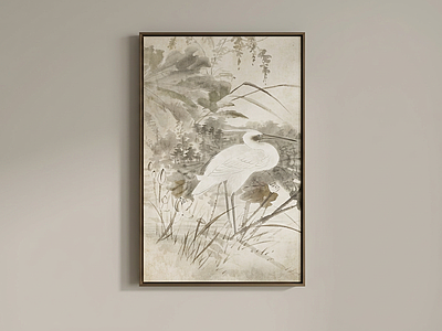 白鹭装饰挂画挂画