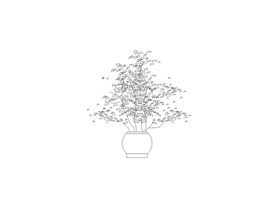 种绿植盆栽图块 植物