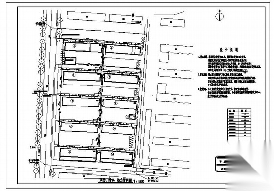 住宅小区外网图 市政暖通