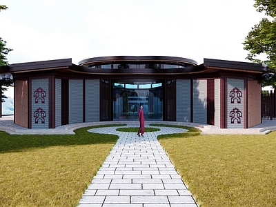 现代展览馆建筑 展示中心
