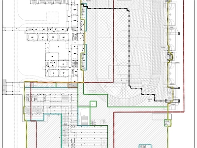 中学校区扩建施工图 地下室扩建 地下