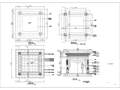 现代景观亭 施工图