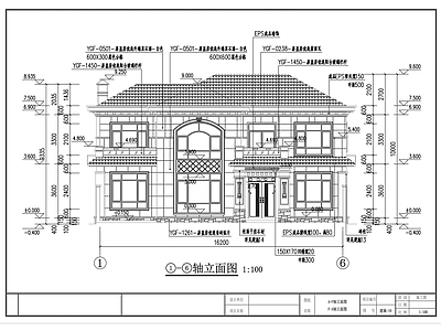 新中式二层别墅施工图