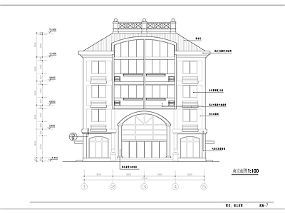 5层自建房建筑 施工图