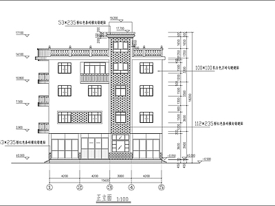 私人商住自建房建筑 施工图