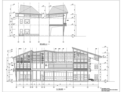 三省风情街游客中心建筑 施工图