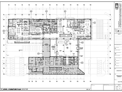 万豪酒店大堂及中餐厅室内 施工图