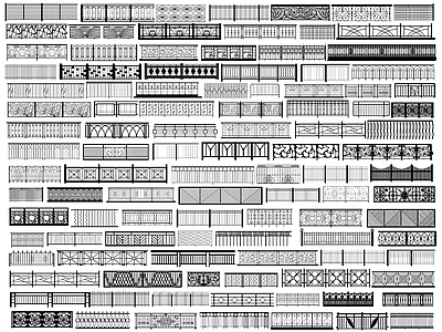 现代铁艺栏杆 围栏 金属栅栏 防护栏 防护栏 扶手 围挡