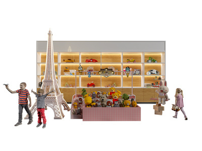 现代礼物展示柜 毛绒玩具 娃娃 礼品柜 礼品 游乐厅 礼品兑换 展具