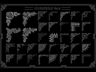 欧式古典复古角花角线雕花 各式线条
