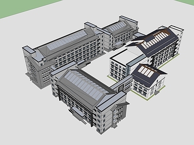 新中式学校 教学楼