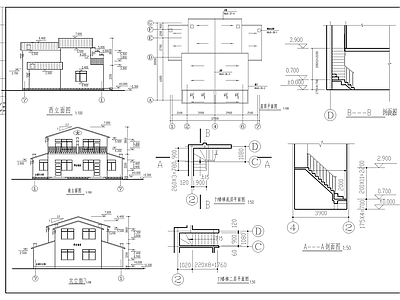 村镇自建房建筑 施工图