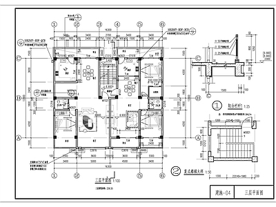 底商住宅农村自建房建筑 施工图