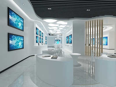 现代技展厅 展馆 展板