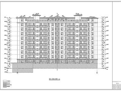 十一层坡屋顶住宅建筑 施工图
