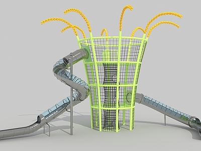 儿童器材 游乐设备 户外大型玩具 不锈钢滑梯 攀爬网