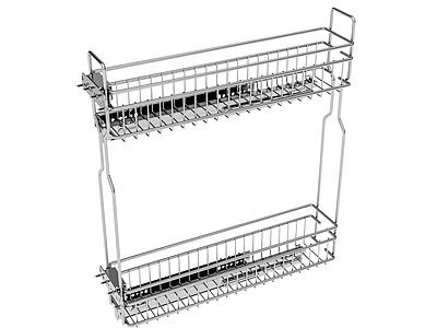 现代厨房沥水架 橱柜 拉篮