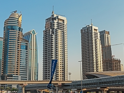 城市建筑街道外景
