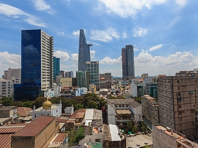 城市建筑街道外景