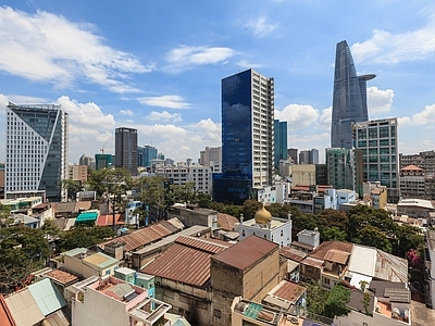 城市建筑街道外景