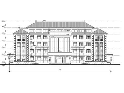 高层豪华大体量办公楼建筑 施工图