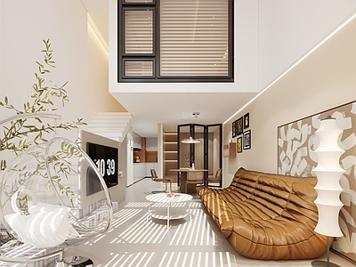 现代loft客餐厅