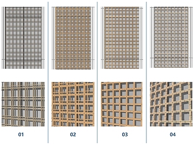新中式隔断 建筑表皮 室内隔断 金属隔断 隔断墙