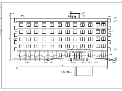 5层某城市综合办公楼建筑 施工图