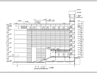 8层办公楼建筑 施工图