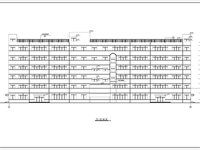 6层实业公司办公楼建筑 施工图