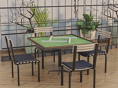 现代麻将桌 棋牌桌