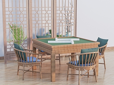 现代麻将桌 棋牌桌