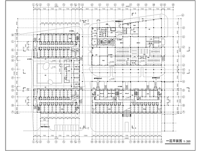 学生宿舍食堂综合楼建筑 施工图