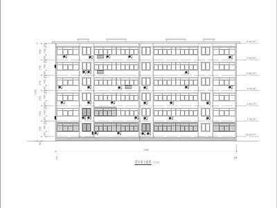 六层住宅楼老旧小区改造建筑 施工图