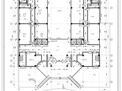 现代简约风格办公楼建筑 施工图