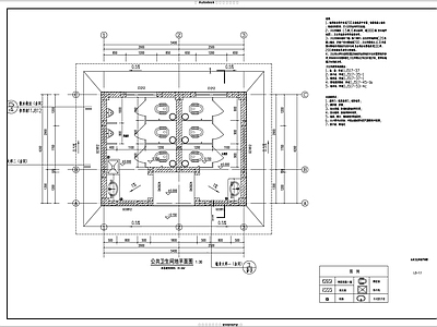 公共厕所建筑 施工图
