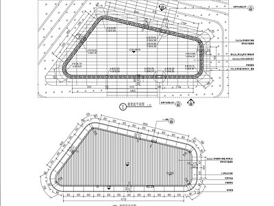 异形廊架详图 施工图